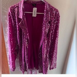 Pink Vibes Sparkle Bling Jacket